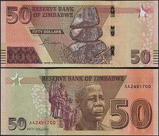 *50 dolárov Zimbabwe 2020 P105 UNC - Kliknutím na obrázok zatvorte -